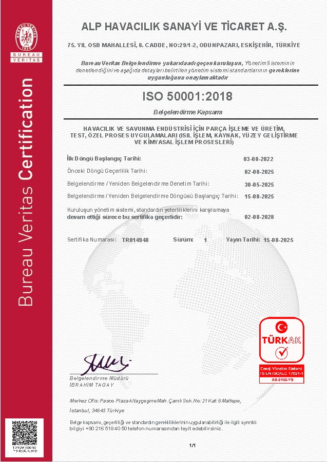 TÜRKAK SINGLE SITE 50001